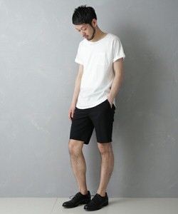 Tシャツ×ハーフパンツ