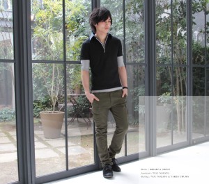 春 カーゴパンツ カーキ オリーブ の着こなしとコーディネート 14年 メンズファッションどっとこむ