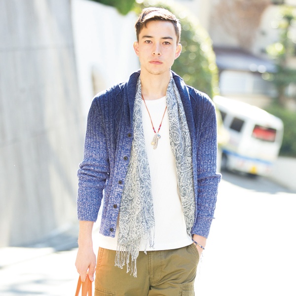 カーディガン×Tシャツの着こなしとコーディネート - メンズ 